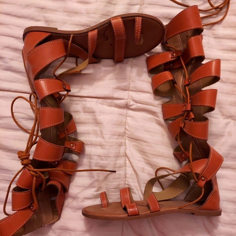 Knee-high Gladiator Sandals